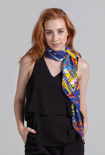 Lila and Me Spellbound Glare silk scarves.